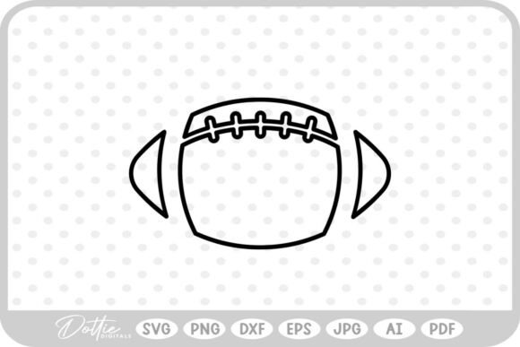 American Football SVG PNG DXF for Crafts & Graphics