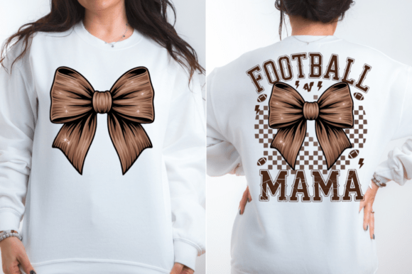 Coquette Football Mama PNG Design for Crafts & Graphics