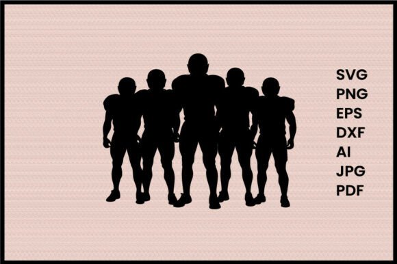 Football Formation Illustration for Graphics and Crafts