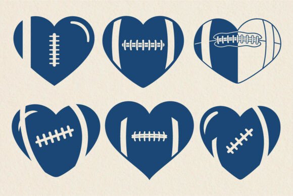 Football Heart SVG: Graphics and Crafts for Publishers