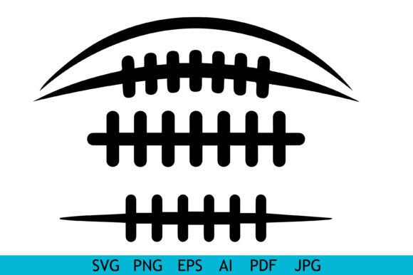 Football Laces Icon Graphics for Crafts and Digital Selling