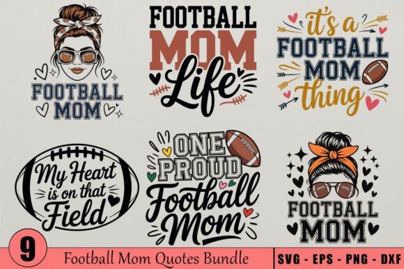 Football Mom Quotes SVG Bundle: Graphics & Crafts Review