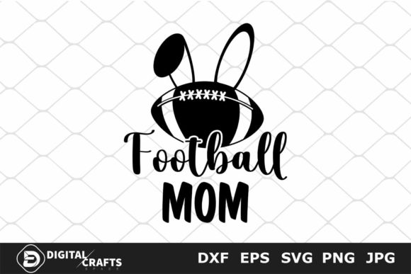 Football Mom Rabbit SVG: Graphics for Crafts