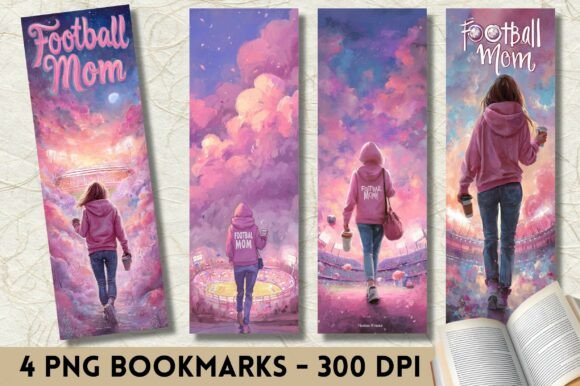Football Mom Sunset Stadium Bookmark: Graphics & Crafts Review