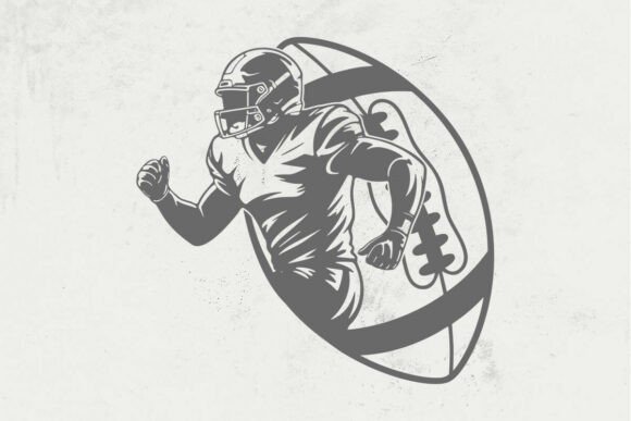 Football SVG Graphics for Local Business Crafts