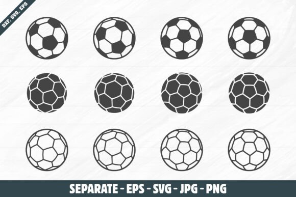 Soccer Ball Vector Graphics for Sports Crafts